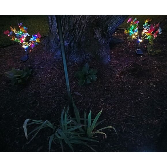 Garden Outdoor Solar Lights Waterproof Decor Yard Patio 2 Pck 34 Lights - Picture 2 of 12